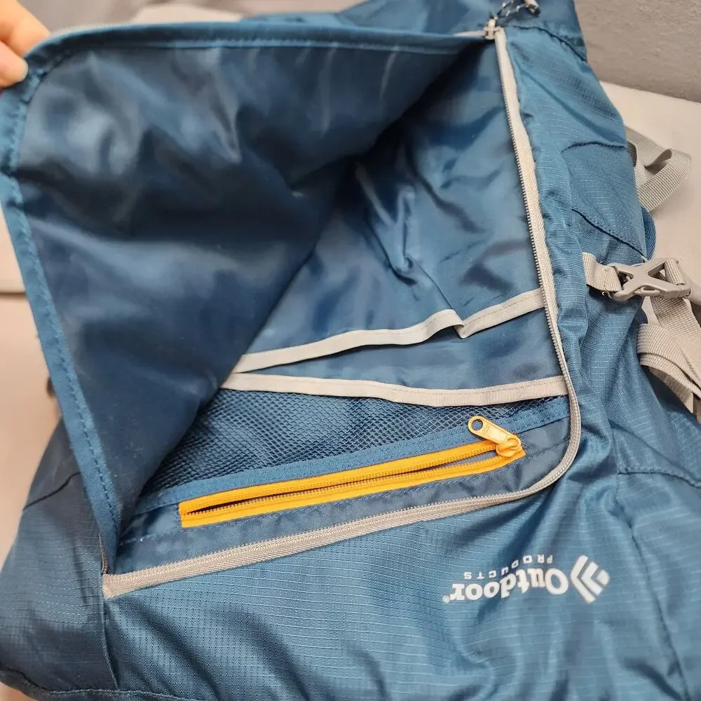 Outdoor Products Teal Waterproof Inside and Outside‎ Pockets Backpack